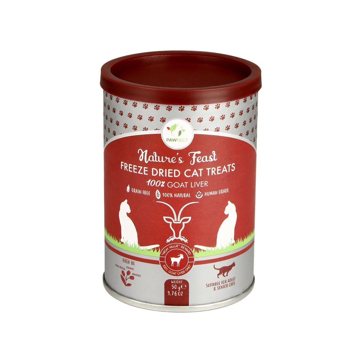 PawFect FREEZE DRIED CAT TREATS Goat Meat 50 gr.